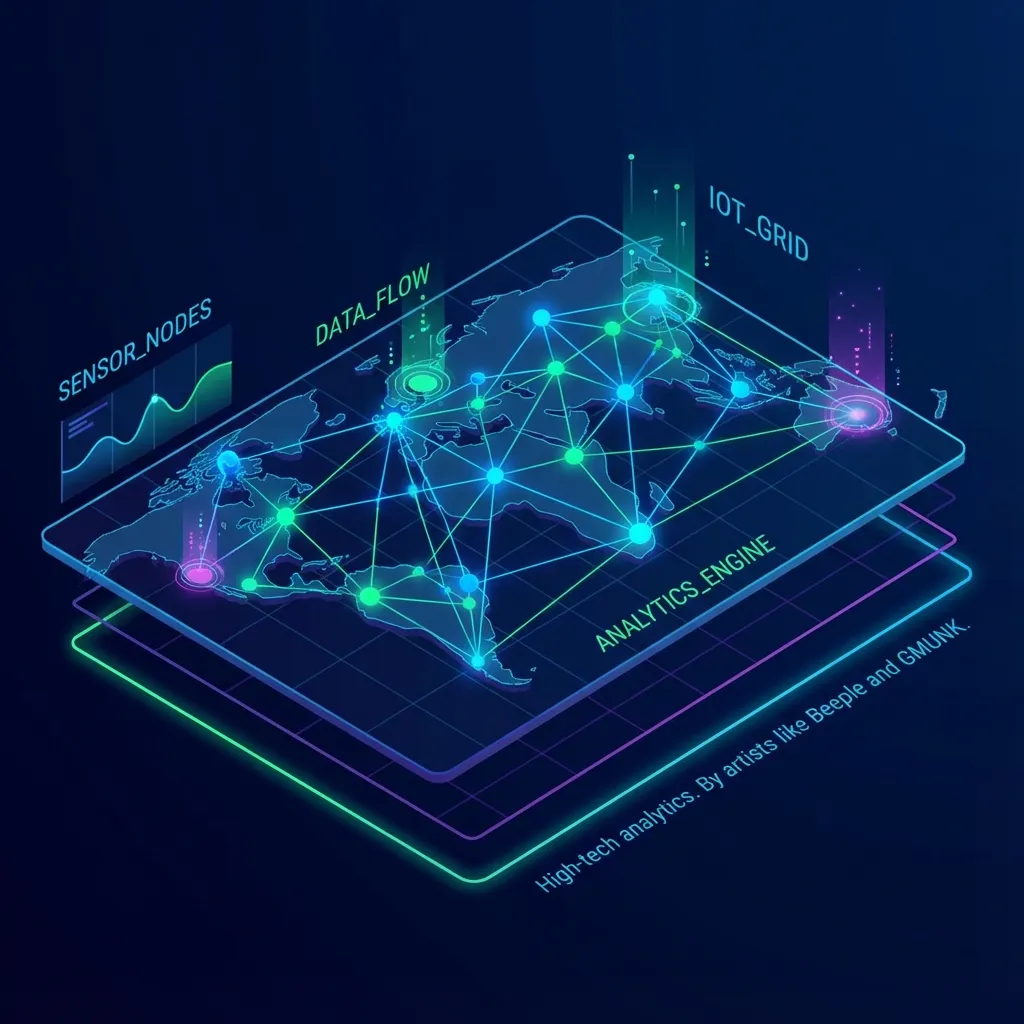 Data visualization dashboard for Analytics and IoT.