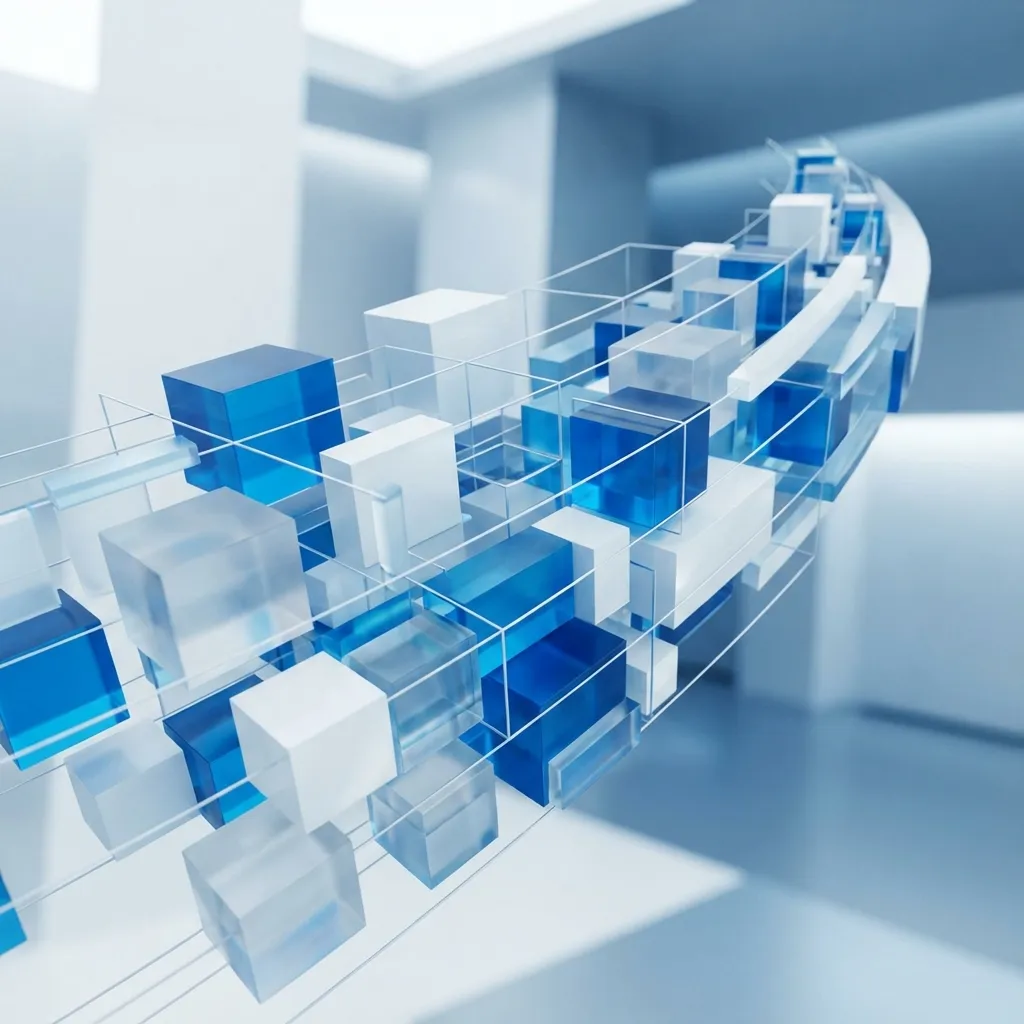 Abstract geometric composition representing Digital Transformation.