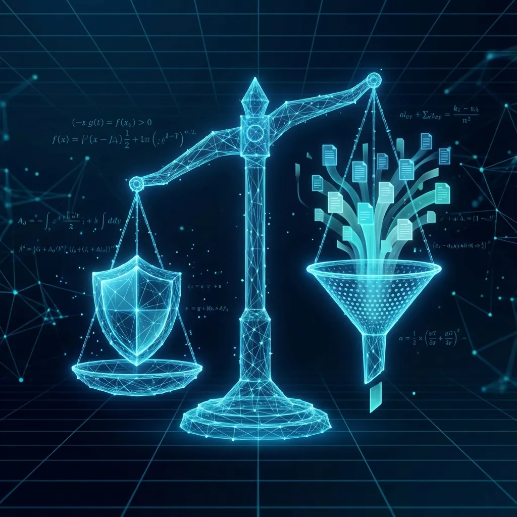 Digital scale and shield concept for Risk Management.
